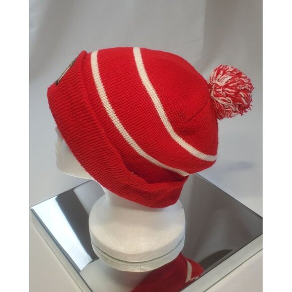 Chicago Blackhawks NHL Knit Beanie Winter Hat Pom Pom Red Series - Picture 2 of 4